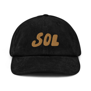 SOL embroidered Corduroy hat