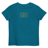 Love v Fear embroidered Organic cotton kids t-shirt