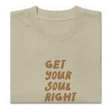 Soul Embroidered Oversized faded t-shirt