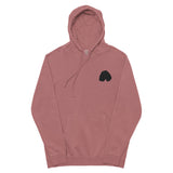 Love Embroidered Unisex pigment-dyed hoodie