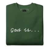 God Embroidered Unisex Premium Sweatshirt