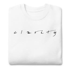 Clarity Embroidered Unisex Premium Sweatshirt