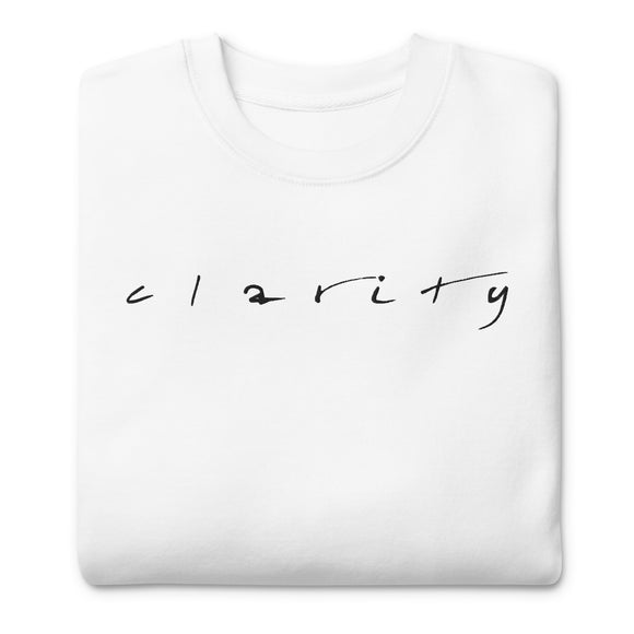 Clarity Embroidered Unisex Premium Sweatshirt